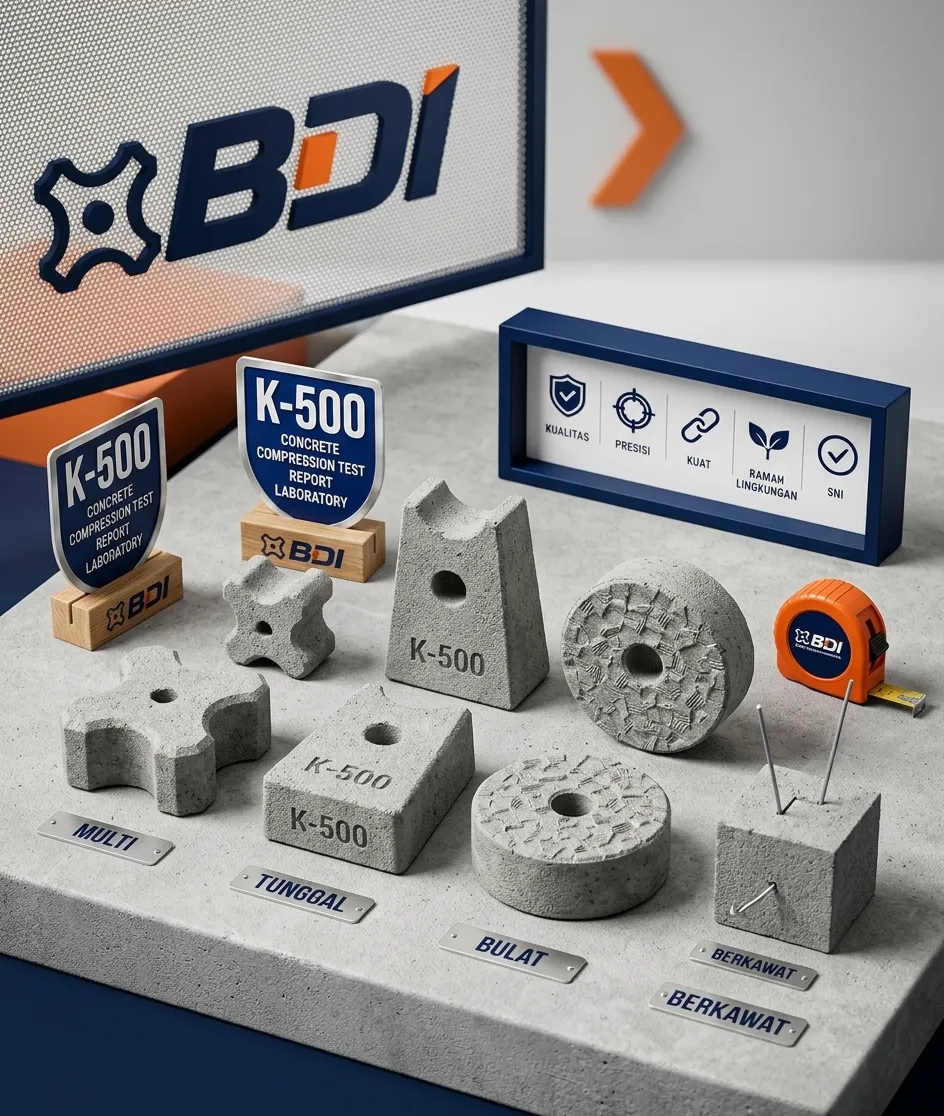 Pengadaan Beton Decking (Tahu Beton) K-500 di Pekalongan: Solusi Struktur Kokoh Tahan Korosi
