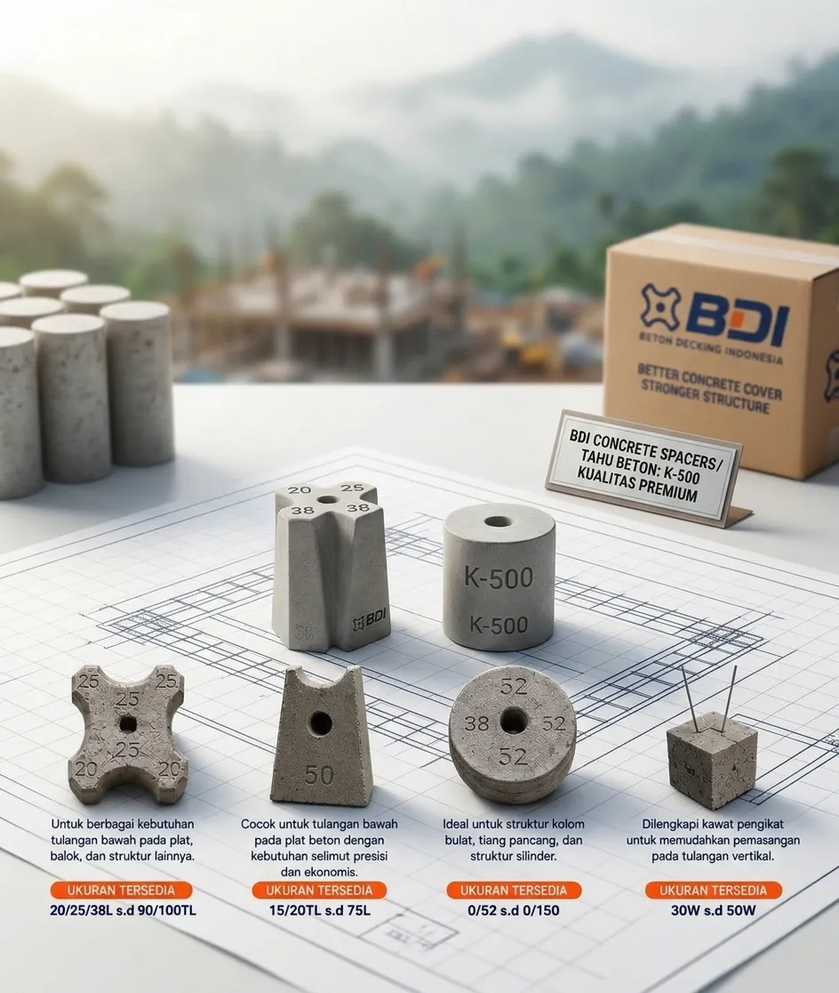 Strategi Pengadaan Beton Decking atau Tahu Beton K-500 di Kabupaten Rejang Lebong: Panduan Kekuatan Struktur di Wilayah Curup