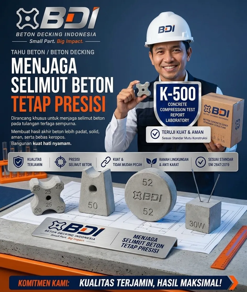 Panduan Lengkap Pengadaan Beton Decking (Tahu Beton) K-500 di Kabupaten Bangka Tengah