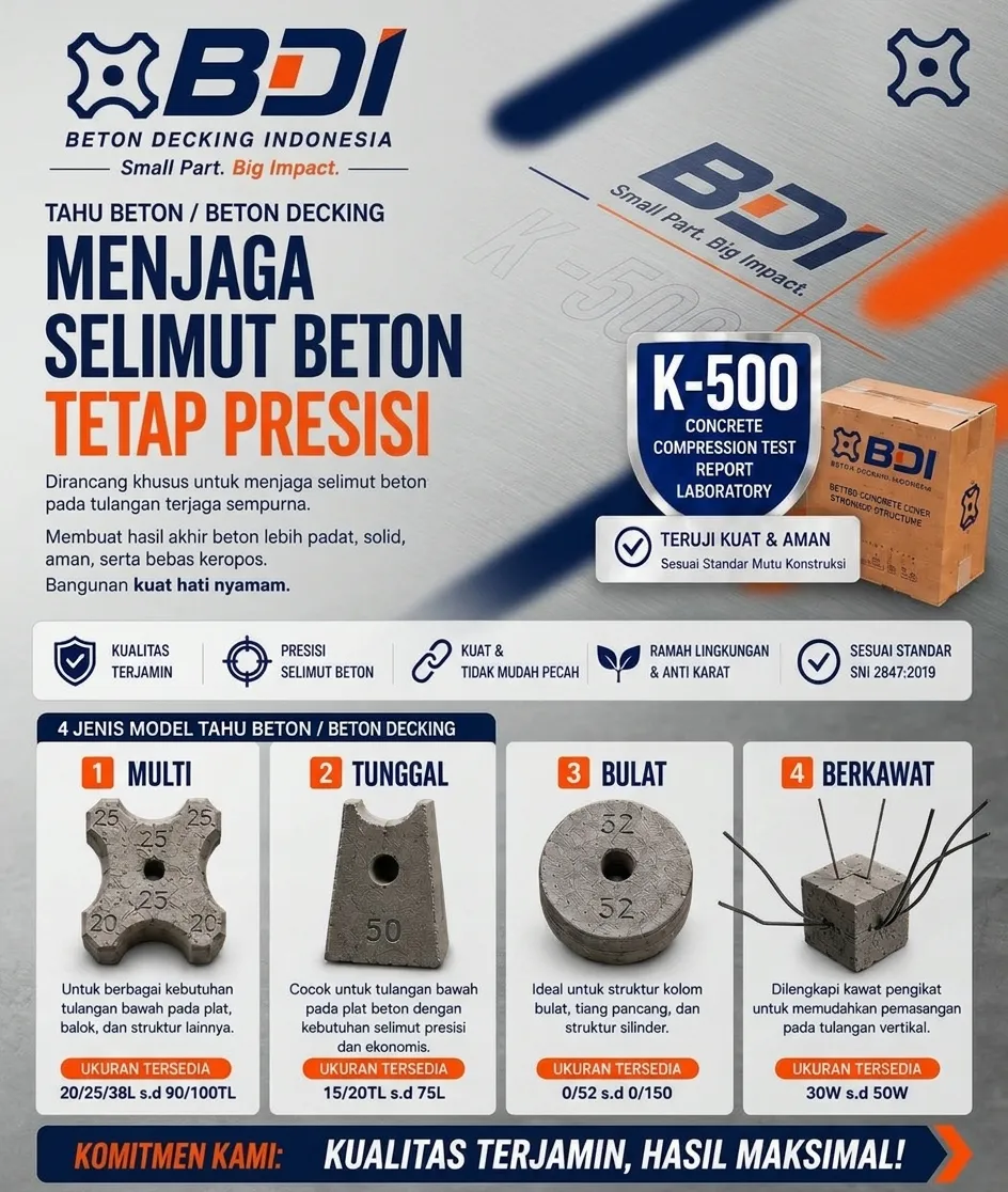 Strategi Pengadaan Beton Decking (Tahu Beton) Mutu K-500 di Kabupaten Bantul: Solusi Kokoh & Efisien untuk Proyek Lokal