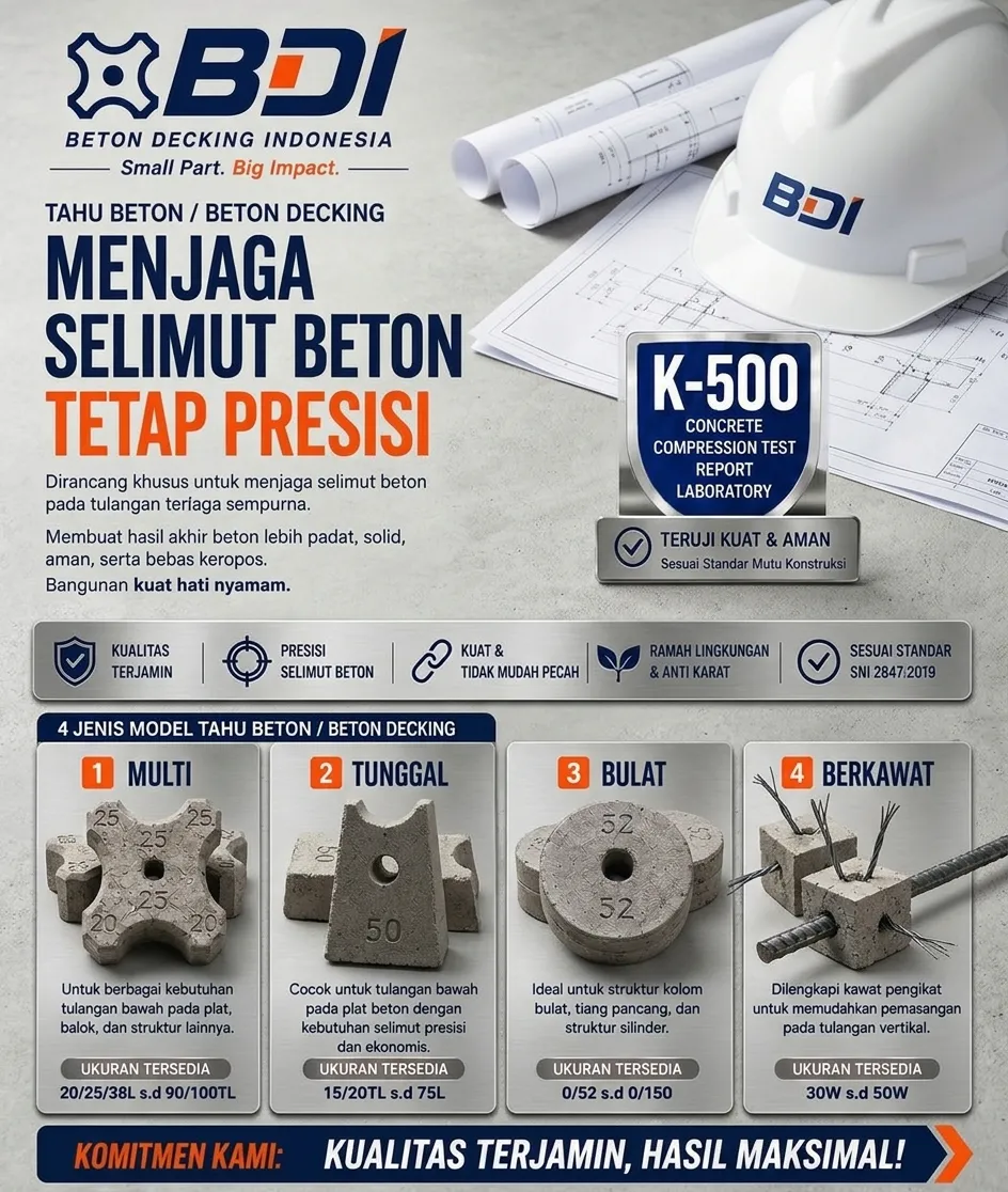 Panduan Lengkap Pengadaan Beton Decking (Tahu Beton) K-500 di Kabupaten Kulon Progo: Standar Mutu untuk Proyek Strategis