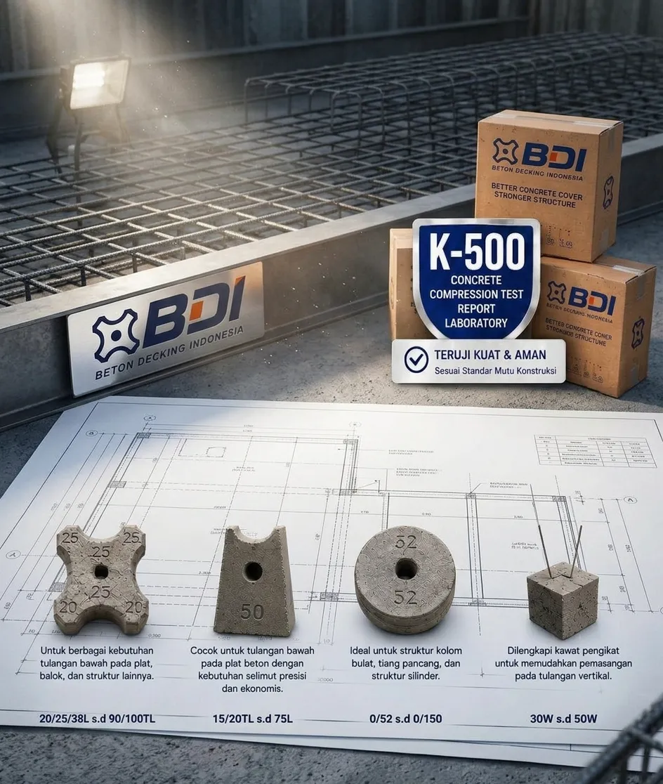Panduan Lengkap Pengadaan Beton Decking (Tahu Beton) K-500 di Kabupaten Kediri: Spesifikasi, Harga, dan Supplier Terbaik