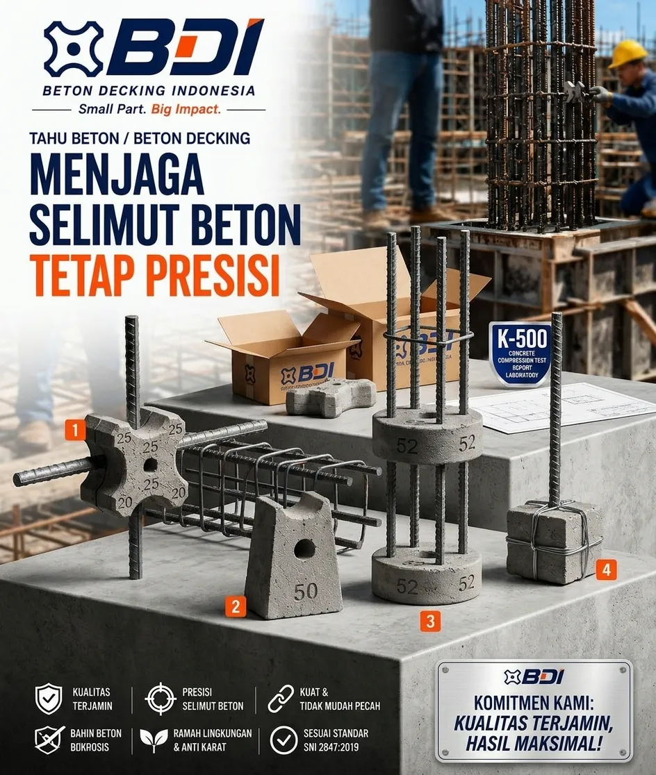 Panduan Lengkap Pengadaan Beton Decking (Tahu Beton) K-500 di Batam untuk Proyek Konstruksi Standar Tinggi