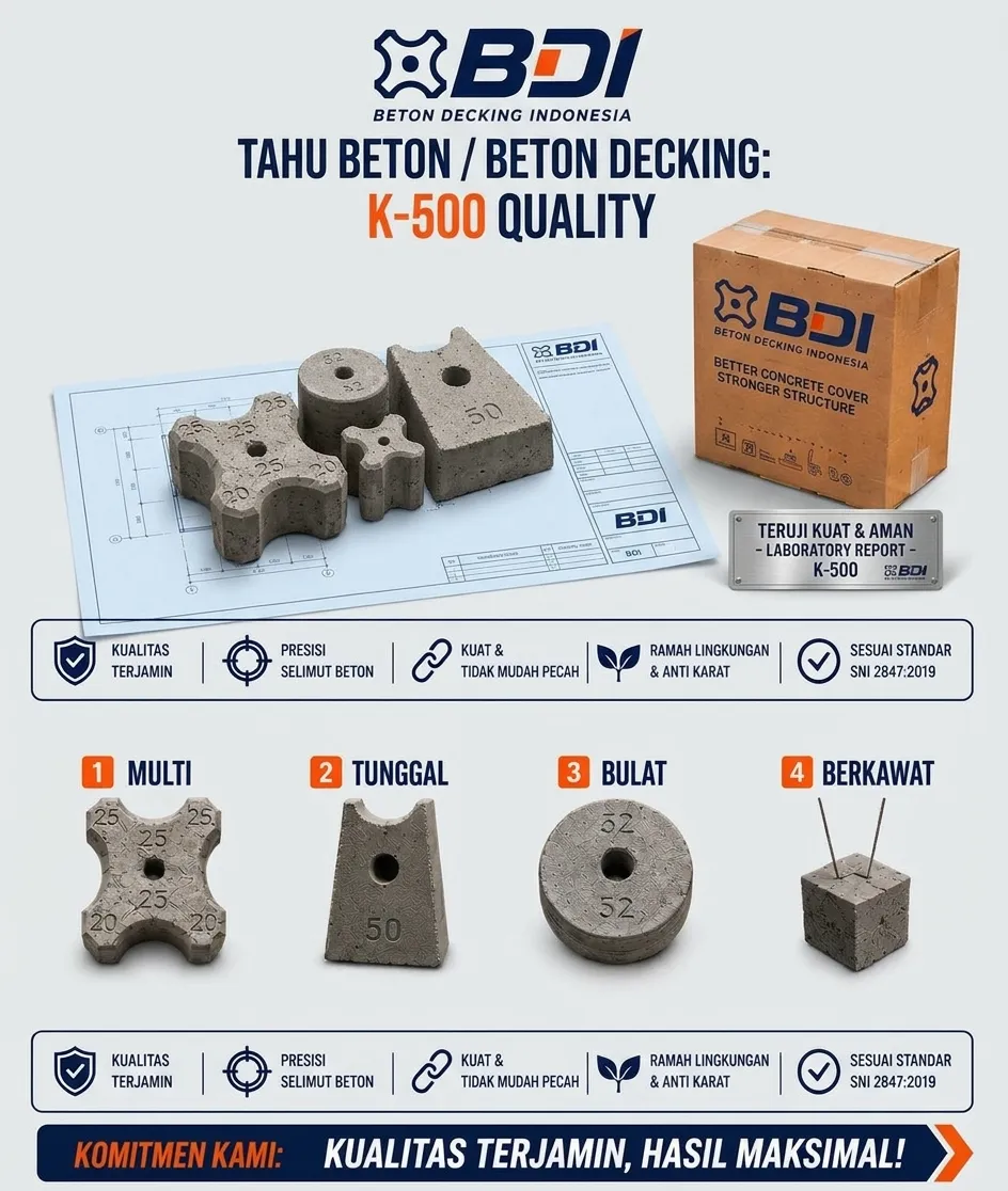 Panduan Lengkap Pengadaan Beton Decking (Tahu Beton) K-500 di Kabupaten Lampung Selatan: Solusi Konstruksi Mutu Tinggi