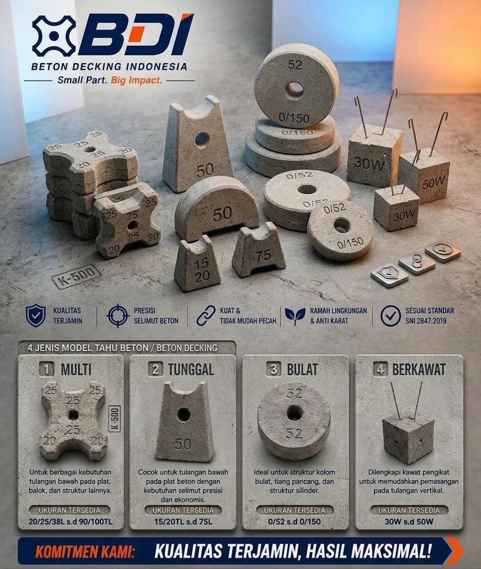 Strategi Pengadaan Beton Decking (Tahu Beton) K-500 Berkualitas di Kabupaten Mesuji
