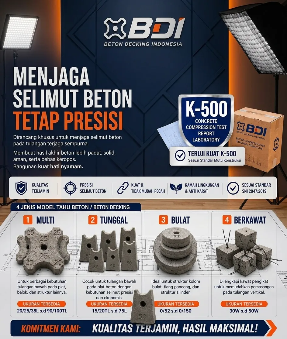 Panduan Lengkap Pengadaan Beton Decking (Tahu Beton) K-500 di Kabupaten Gorontalo Utara