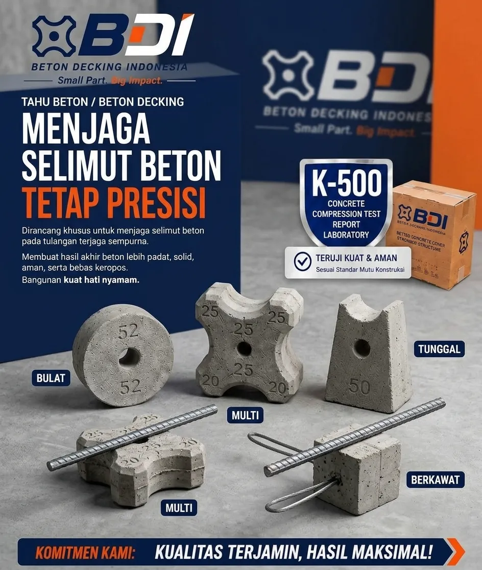 Panduan Lengkap Pengadaan Beton Decking (Tahu Beton) K-500 di Kabupaten Buru: Spesifikasi, Harga, dan Strategi Logistik