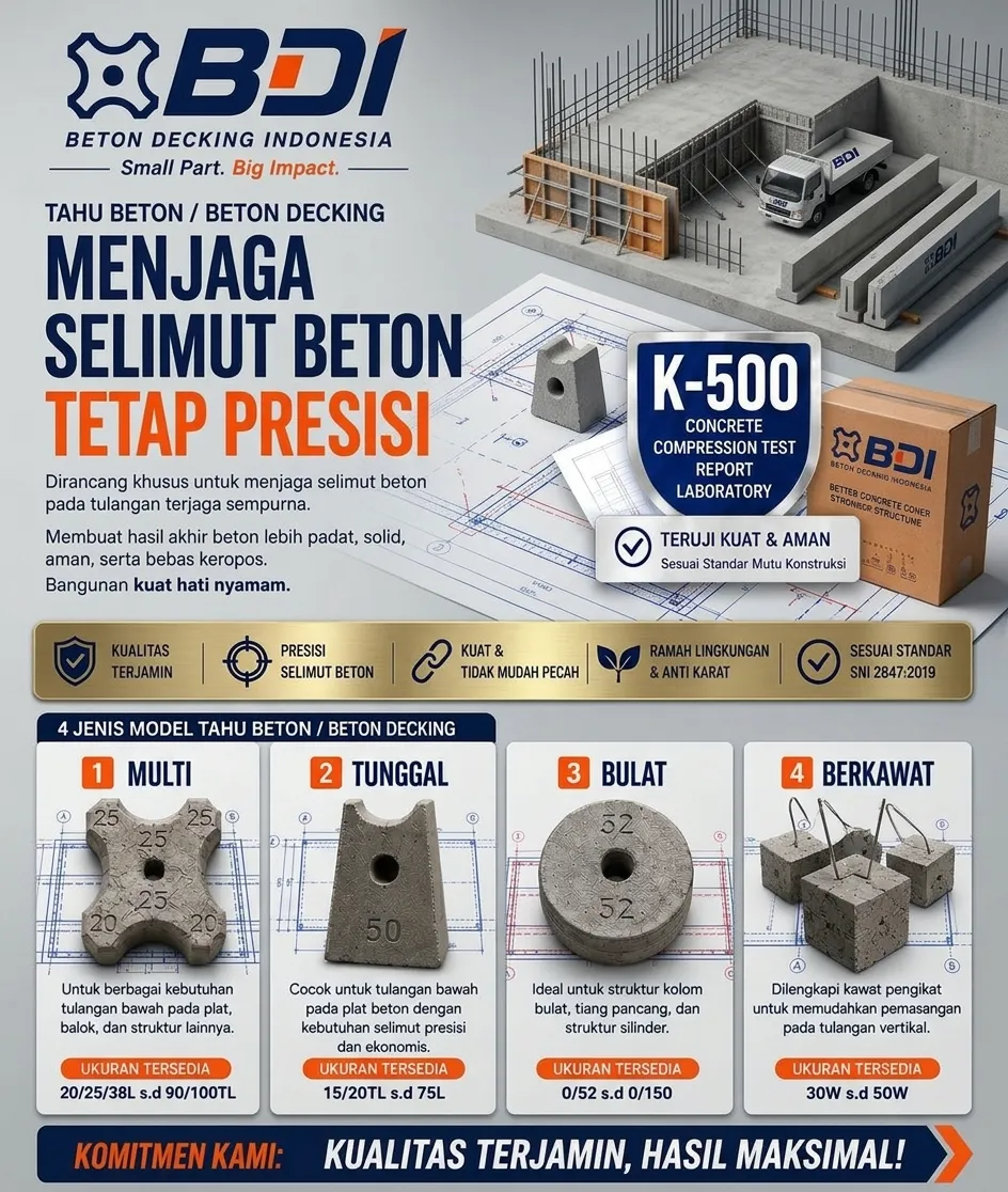 Strategi Pengadaan Beton Decking (Tahu Beton) K-500 di Kabupaten Tanjung Jabung Barat: Panduan Lengkap Mutu dan Logistik