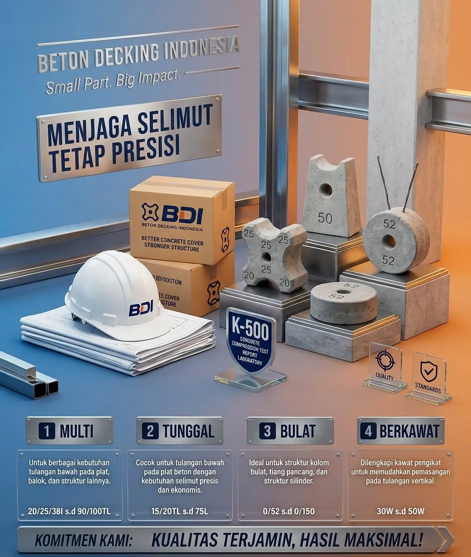 Panduan Lengkap Pengadaan Beton Decking (Tahu Beton) Mutu K-500 di Kabupaten Maluku Tengah
