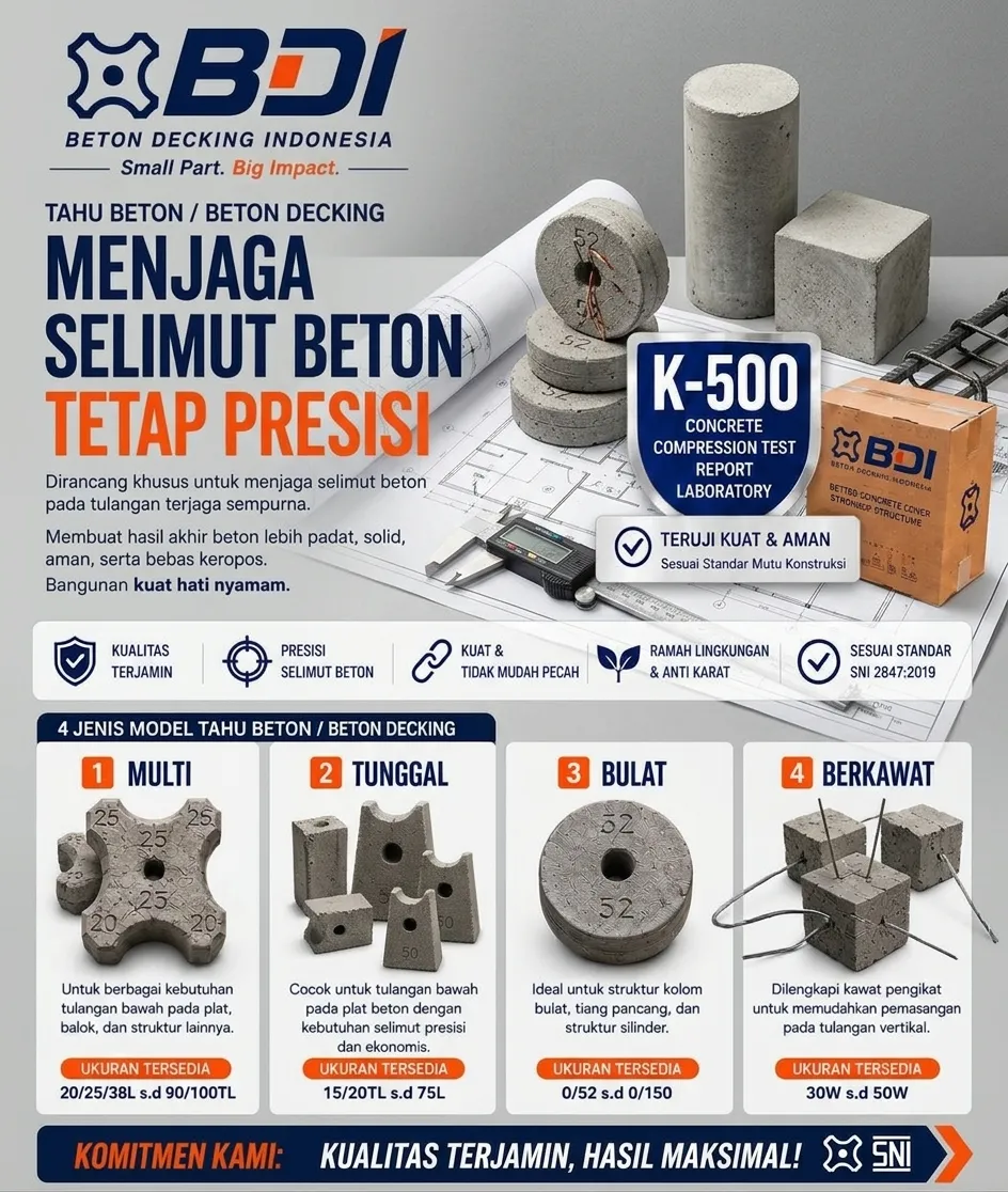 Panduan Pengadaan Beton Decking atau Tahu Beton K-500 Di Kabupaten Seram Bagian Timur: Solusi Infrastruktur Tahan Karat