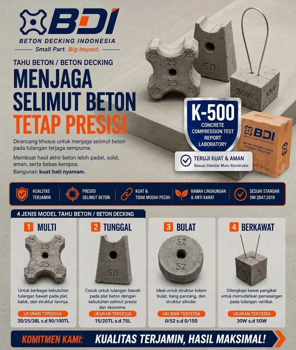Strategi Pengadaan Beton Decking (Tahu Beton) K-500 di Kabupaten Majalengka untuk Infrastruktur Mutu Tinggi