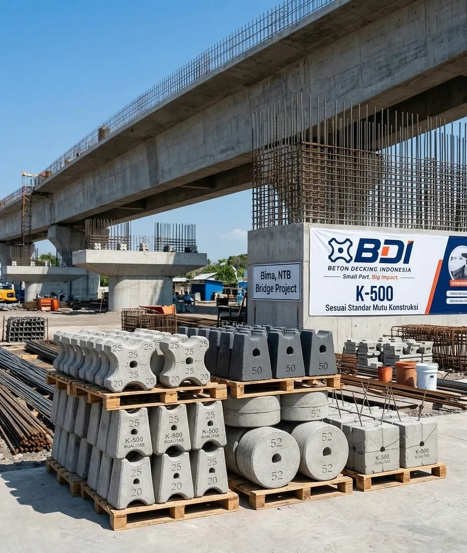 Panduan Lengkap Pengadaan Beton Decking (Tahu Beton) K-500 di Kabupaten Bima: Standar Mutu, Harga, dan Implementasi Proyek