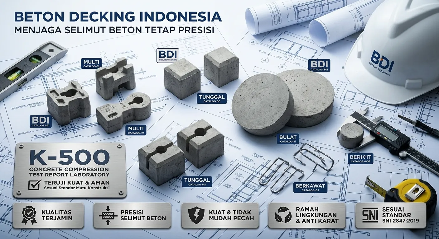 Panduan Lengkap Pengadaan Beton Decking (Tahu Beton) K-500 di Kabupaten Ende: Standar Mutu, Logistik, dan Implementasi Proyek