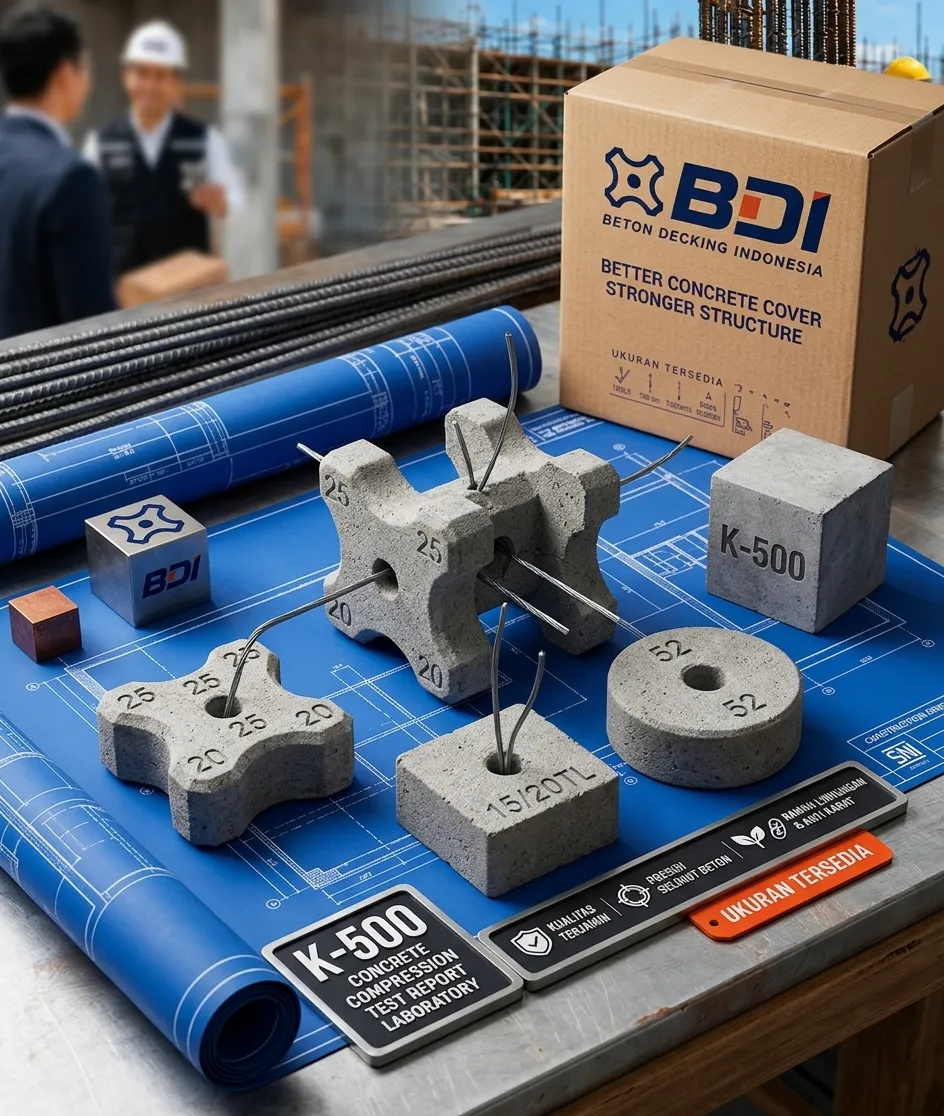 Panduan Lengkap Pengadaan Beton Decking (Tahu Beton) K-500 di Kabupaten Ngada: Spesifikasi, Harga, dan Logistik