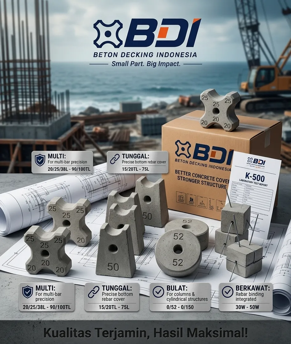 Strategi Pengadaan Beton Decking (Tahu Beton) K-500 di Kabupaten Biak Numfor: Panduan Lengkap Spesifikasi, Logistik, dan Harga
