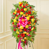 Multicolor Bright Sympathy Standing Spray