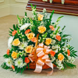 Peach, Orange & White Mixed Fireside Basket