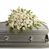 Silken Serenity Casket Spray