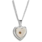 Silver-Plated Mustard Seed Faith Heart