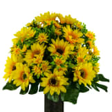 Yellow Sunflowers (Silk Cemetery Flowers)