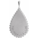 Sterling Silver “Trust in the Lord” Faith Memorial Pendant