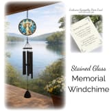 "On Angel's Wings" Sympathy Gift Wind Chime to Send for Funeral Or Memorial