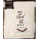 “Trust in the Lord” Comforting Memorial Plush Blanket