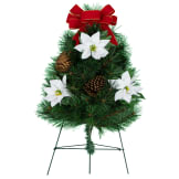 Christmas Tree (Silk Cemetery Flowers)