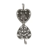 "Always in My Heart" Antiqued Heart Locket Memorial
