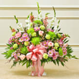 Multicolor Pastel Sympathy Floor Basket