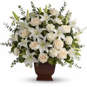 Teleflora&#39;s Loving Lilies and Roses Bouquet flower arrangement