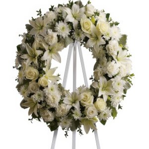 Serenity Wreath flower arrangement