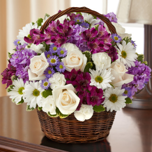 Peace, Prayers, & Blessings- Lavender and White - Baskets
