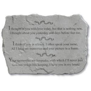 Garden Accent Stone - 'I thought of you'