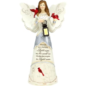 Light Remains Angel Holding Lantern Figurine