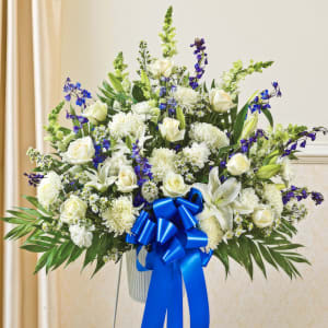 Blue & White Sympathy Basket