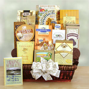 Caring Condolences Sympathy Basket