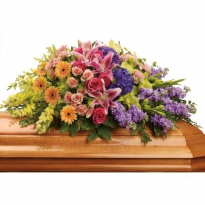 Garden of Sweet Memories Casket Spray