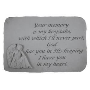 Garden Accent Stone - 'Your memory is...'