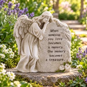Forever Remembered Memorial Angel