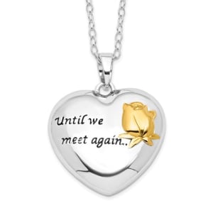 “Until We Meet Again” Heart Ash Holder Necklace