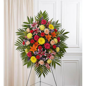 Multicolor Bright Sympathy Standing Spray