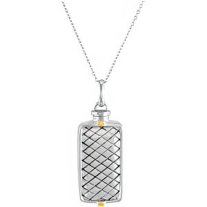 Checkerboard Rectangle Holder Pendant