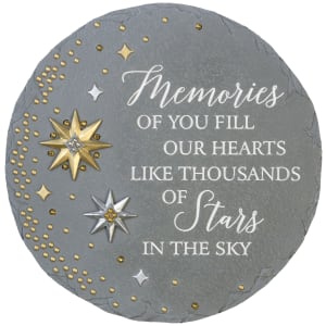 "Memories of you" garden stone