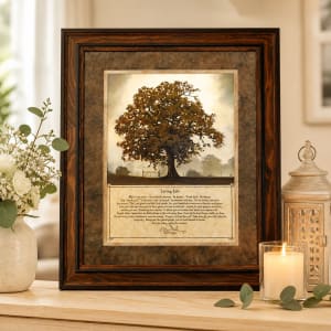 Living Life Memorial Framed Art