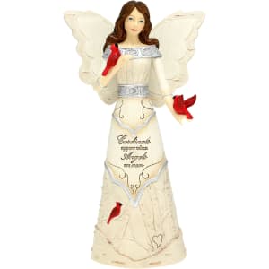 Cardinals Appear Angel Figurine with Cardinals