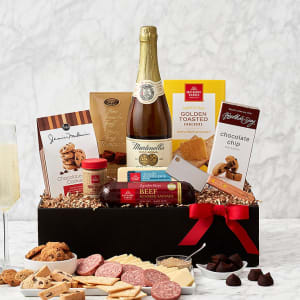 Deluxe Charcuterie Meat & Cheese Gift Basket