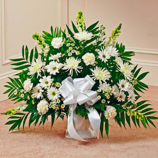 White Funeral Container