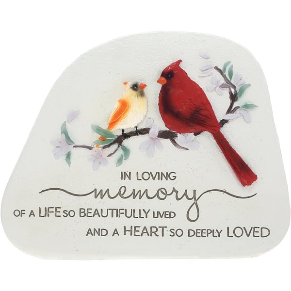 In Loving Memory Cardinal Standing Memorial Stone - Garden Memorials ...