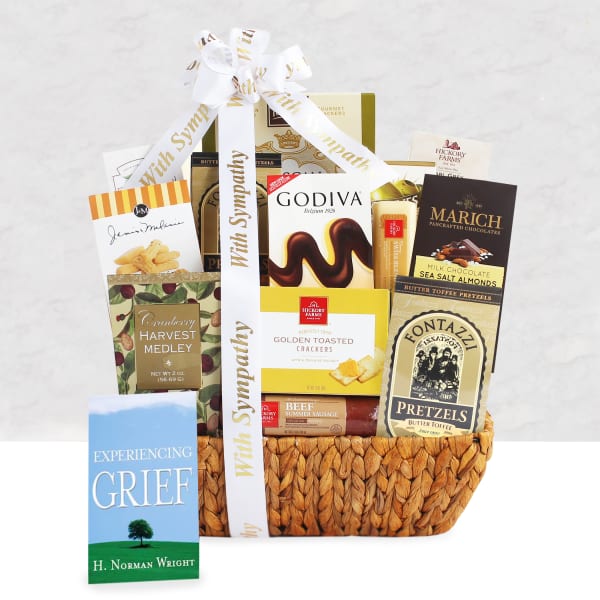 Caring Condolences Sympathy Basket - Sympathy Gift Baskets